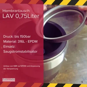 Wartung eine SAIP Pulsationsdämpfers