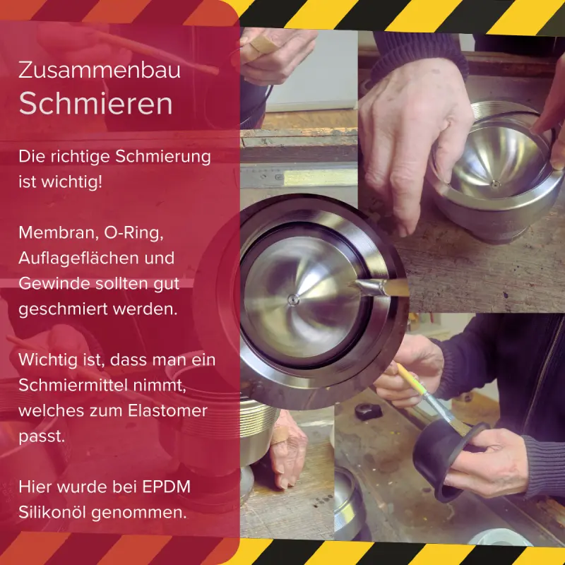 Schmierung Pulsationsdämpfer