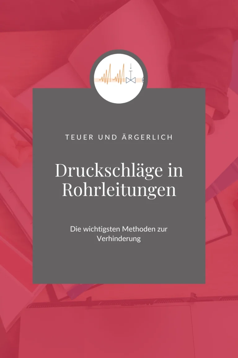 Druckschlag Wasserschlag vermeiden